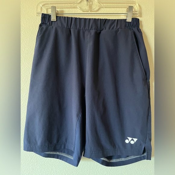 Yonex Mens Tennis Shorts Small Navy Blue 9"‎ Performance Stretch Versicool - Picture 1 of 3